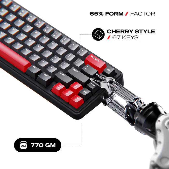 Akula 65 - Compact 65% Wireless RGB Mechanical Keyboard - Image 3